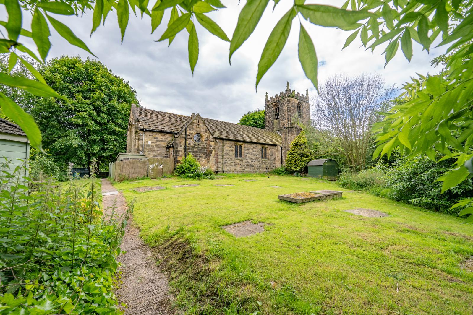 back garden and path